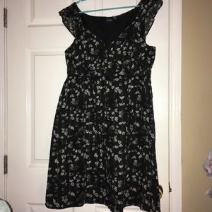 Black A-line dress